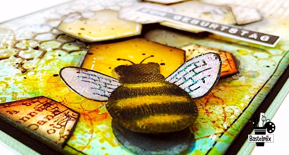 Geburtstagskarte für einen Imker mit Biene