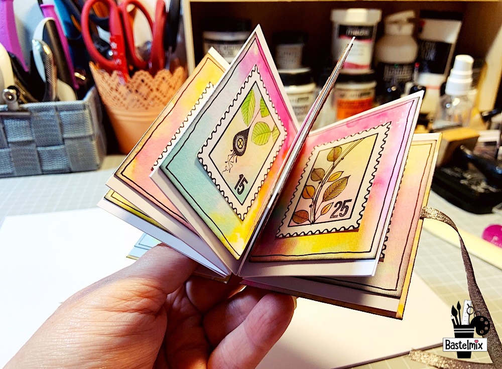 Mini Starbook mit Briefmarken von Carabelle.