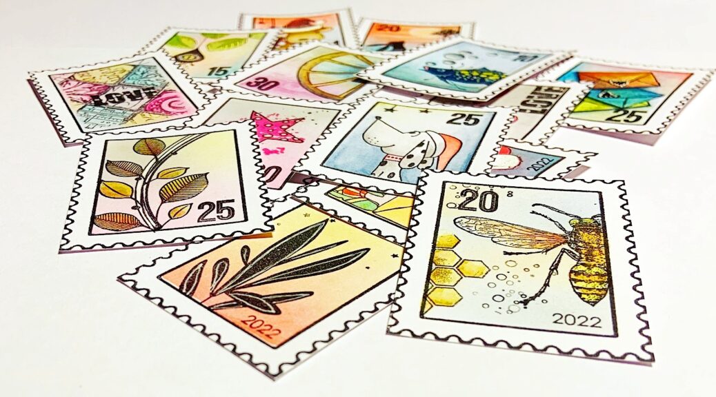 Selbst gemachte Briefmarken mit Carabelle Studio "My Stamp"