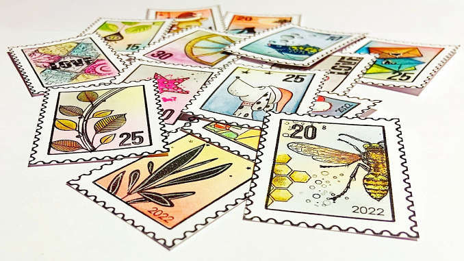 Selbst gestaltete Briefmarken mit Carabelle Studio "My Stamp"